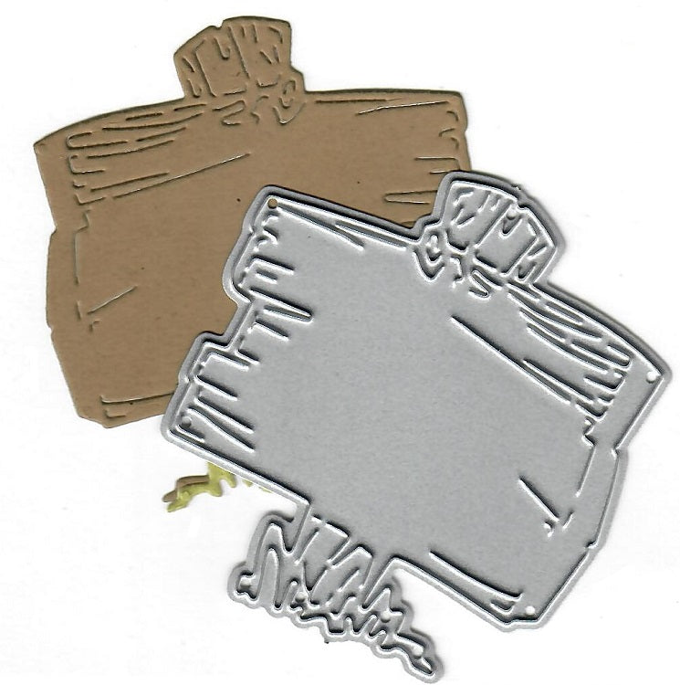 Dies ... to die for metal cutting die - Wood camp sign