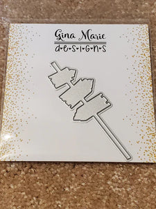 Gina Marie Metal cutting die - Wooden sign